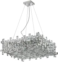 Люстра подвесная Tetrix 2171/09/10P Stilfort прозрачная на 10 ламп, основание хром в стиле современный Люстра подвесная Tetrix 2171/09/10P Stilfort прозрачная на 10 ламп, основание хром в стиле современный